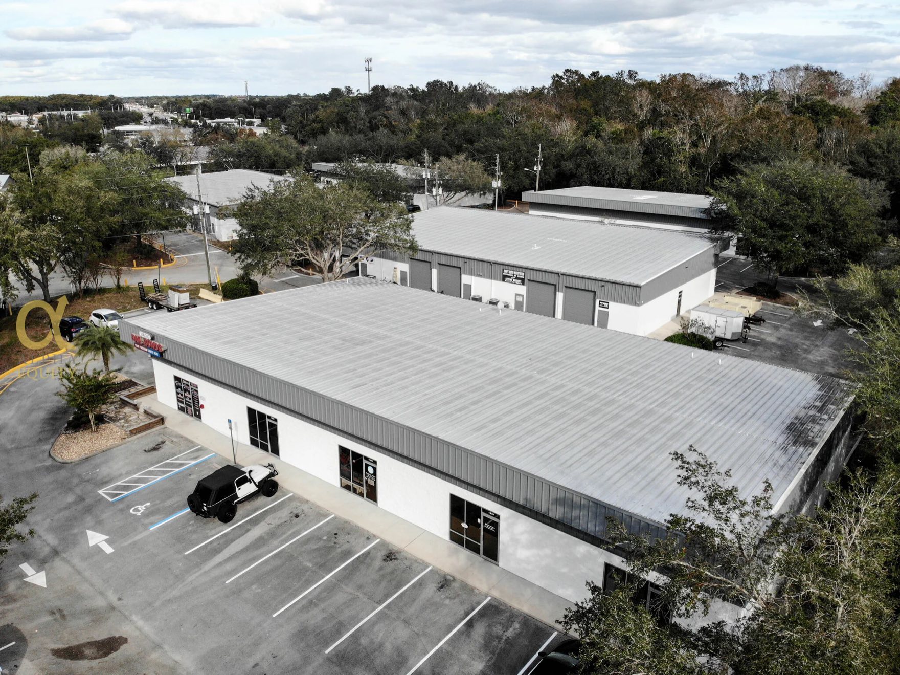 Thrive TPC at 1500 Tropic Park, Sanford FL — flex/warehouse and office building, aerial view